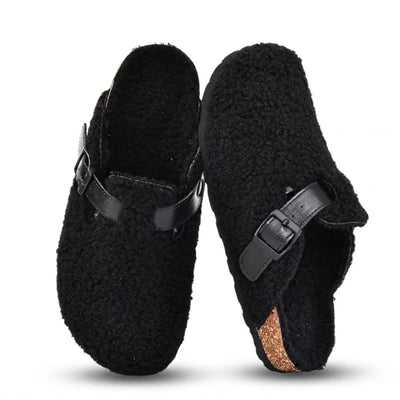 Kidmi Winter Cork Footbed Clogs For Women Men Indoor Keep | SAMAG