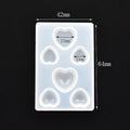 SNASAN Cute Beads Cube Triangle Silicone Mold For Jewelry Earrings Pendant Making Resin UV Epoxy Resin Molds Crafts DIY Tool