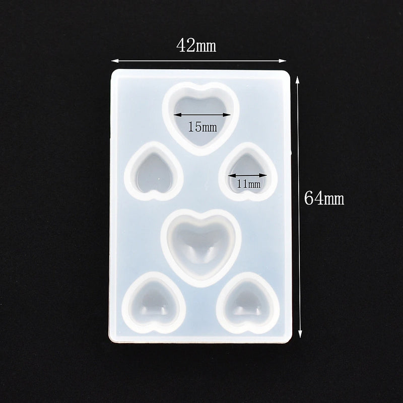 SNASAN Cute Beads Cube Triangle Silicone Mold For Jewelry Earrings Pendant Making Resin UV Epoxy Resin Molds Crafts DIY Tool