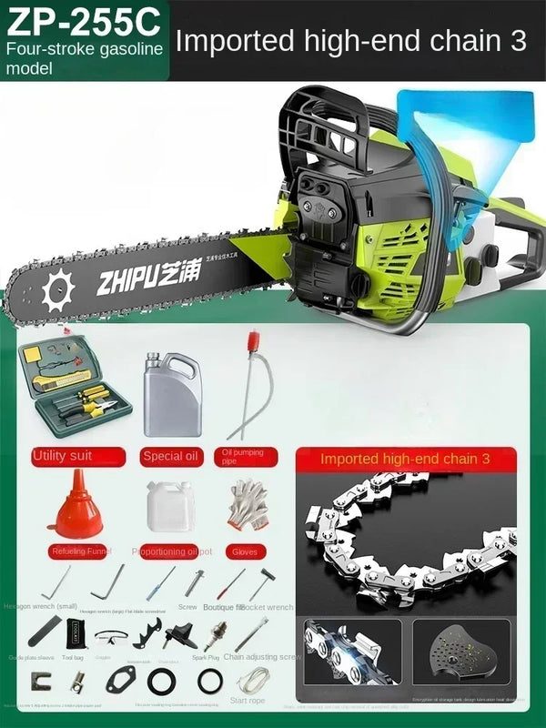 Original Four-stroke  Chain Saw for Woodcutting with Small Size and Electric Control C