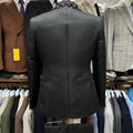 Gorgeous Sparkly Beaded Men's Suit Set 3 Pieces Banquet Party Wear,Black Jacquard Slim Fit Suits For Men Wedding Groom Sets