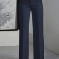 New Women's High - Waisted Draped Straight - Cut Suit Pants - View 17 | SAMAG