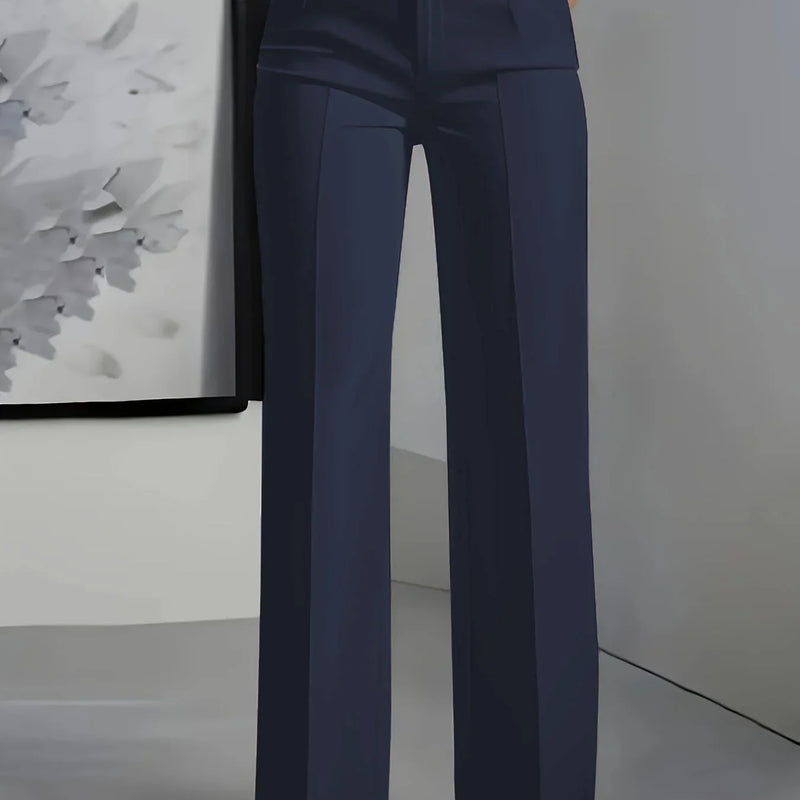 New Women's High - Waisted Draped Straight - Cut Suit Pants - View 17 | SAMAG