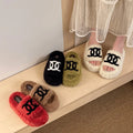 2026 Fashion Indoor Casual Non Slip Warm Women's Cotton Slippers Winter New Trendy Plush Comfort Soft Sole Shoes for Women