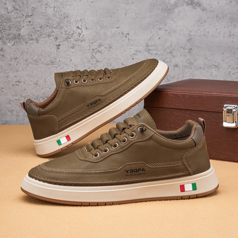 Men's Casual Shoes, Low-Top Lace-Up Sneakers, Trendy and Fashionable Versatile Sneakers