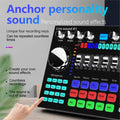 Live Sound Card Portable Internet Celebrity Sound Card Audio Mixer DJ Equipment Sound Effects Processors for Music Karaoke