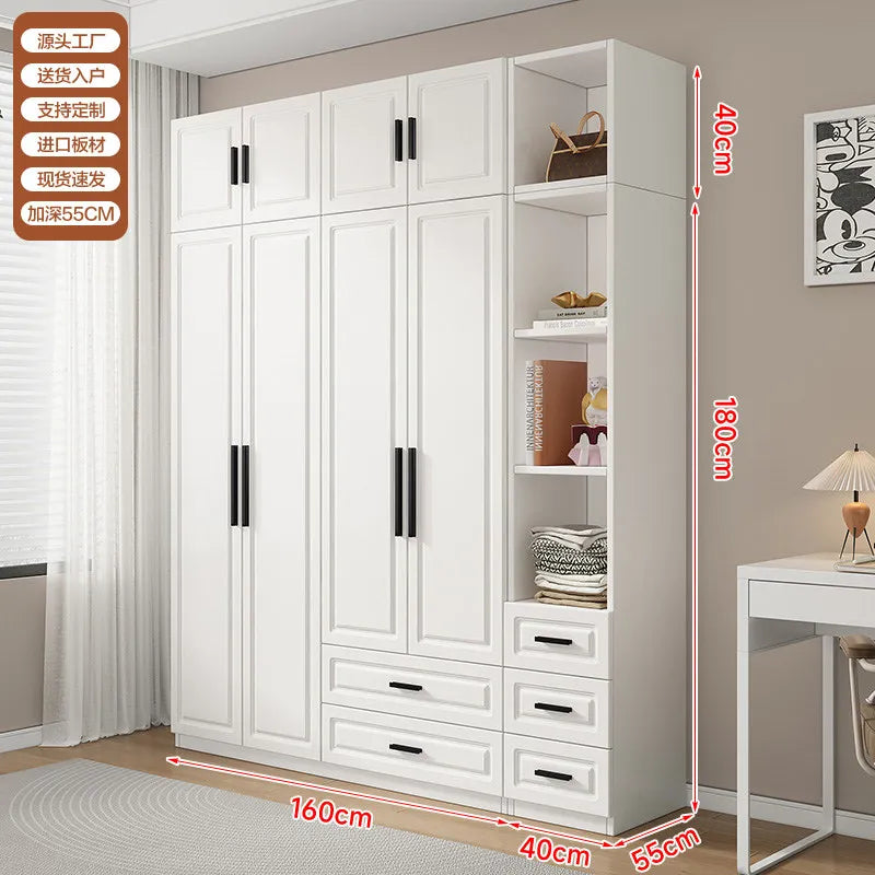 Dust Proof Modern Wardrobe Shelf Apartment Large Standing Wardrobe Minimalist Partition Vitrina Bedroom Furniture Accessories