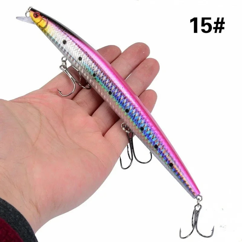 16 Colors 18cm 24g Minnow Fishing Lure Laser Crankbait | SAMAG