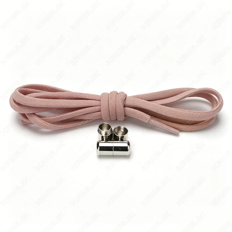 1 Pair New Elastic No Tie Shoelaces Semicircle Shoe Laces For Kids and Adult Sneakers Shoelace Quick Lazy Metal Lock Laces