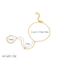 Fashion 18K Gold Plated Stainless Steel Zircon Ring Bracelet for Women Individualistic Daily Wear - Visuel 15 | SAMAG