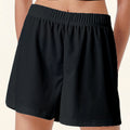 Casual Shorts Women 2024 New Summer Simple Comfortable Elastic Waist Cool Breathable Solid Color Casual Sports Five Quarter Pant