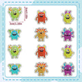 100-500pcs Laser Monster Halloween Stickers Party Halloween Gift Wrapping Label Scrapbook Cartoon Stationery Stickers