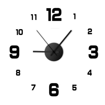 Wall Clock Modern Design Large 3D DIY Quartz Fashion | SAMAG