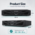 XLi 3500 Power Amplifier – Professional Audio DJ Equipment for Line Array Speakers Subwoofer Speakers Stage Wedding KTV Home Use