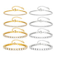 2/3/4/5MM Luxury Zircon Tennis Chain Bracelet for Women, Stainless Steel Bracelet Zircon Chain Bracelets, Dainty Jewelry Gift