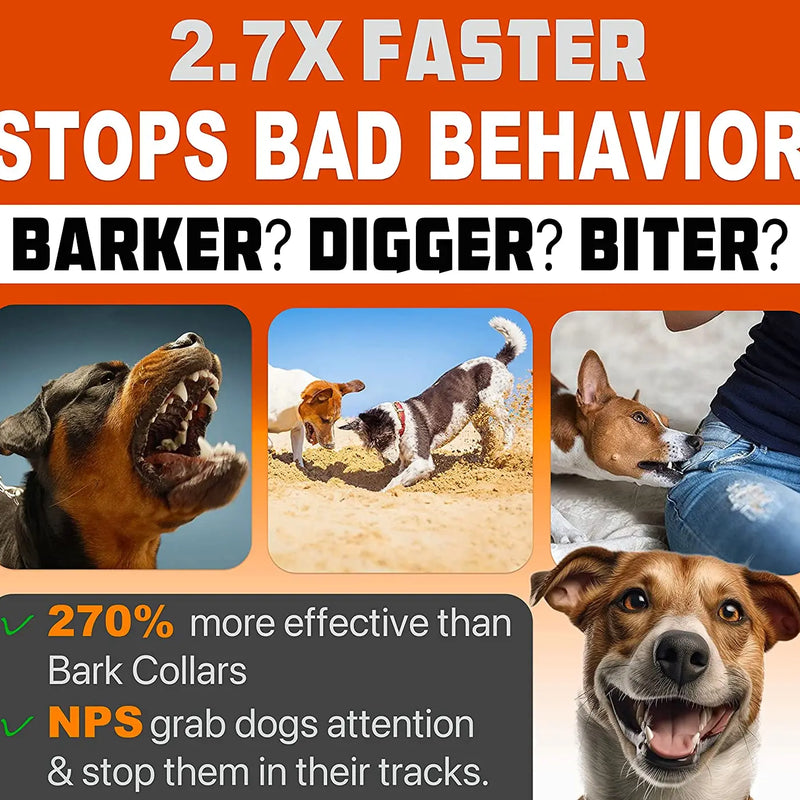 2023 Release Pet Dog Repeller Ultrasonic Dog Training Device Rechargeable Anti Dog Bark Deterrent Device With LED Flashlight