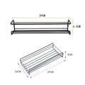 Iron Shelf Wall Mounted Organiser Kitchen Home Spice Storage Rack Bathroom Drainage Accessories - View 6 | SAMAG