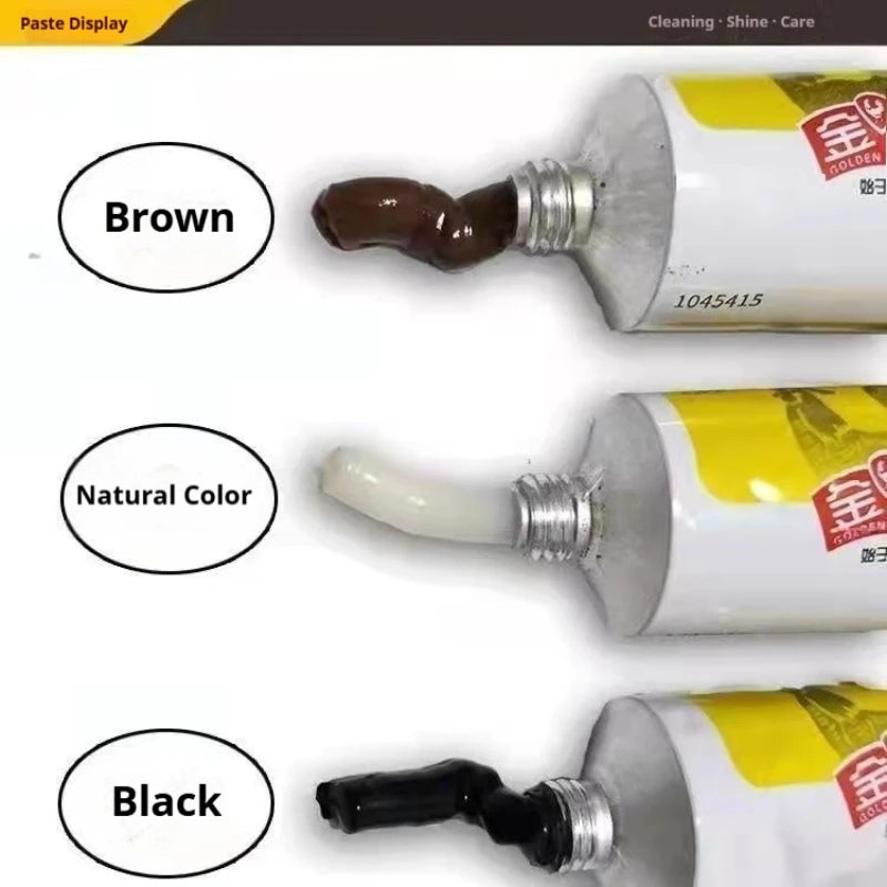 New 30g Black Brown Natural Shoe Polish Kit Shoe Brand Shoe Polish Cream Eraser Leather Care Shoe Care Cream Shoe Accessories