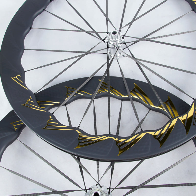 TUKUS BLUEFIN TURBO Road Carbon Bike Wheelset Ceramic Bearing Disc Brake Ratchet 52T Hub Bicycle Wheel Cycling Rims 700C Cyclist