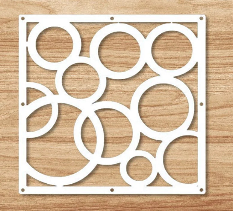 12 PCS Hanging Room Divider Decorative Thick Wall Screen Panels Floral Carving Pattern Hollow Out Design for Bedroom Living Dini
