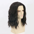HAIRJOY Synthetic Hair Wigs Men Wigs Black Short Curly Hair Funny Wigs for Man Party Wig