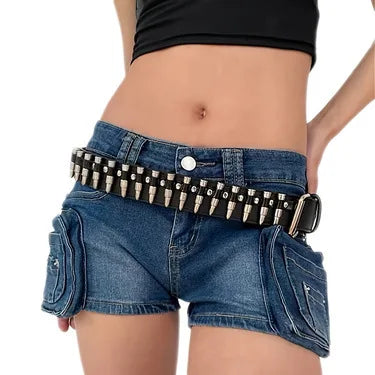 Hot Selling Punk Rivet Belts for Men Women, European American Style Studded Waist Belt, Fashion Versatile Jeans Belt for Casual Party Cosplay Gifts