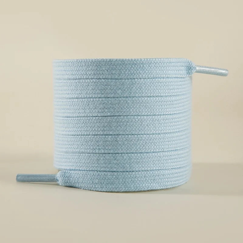 New Classic Pure Cotton Shoelaces Flat Shoelaces Sports Canvas Shoelaces for Men and Women Width 0.8cm Length 100/120/140/160cm