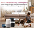 Support Tuya Zigbee 3.0 Temperature Humidity Sensor Smart Home Device work with Google Home Alexa for Environmental Monitoring