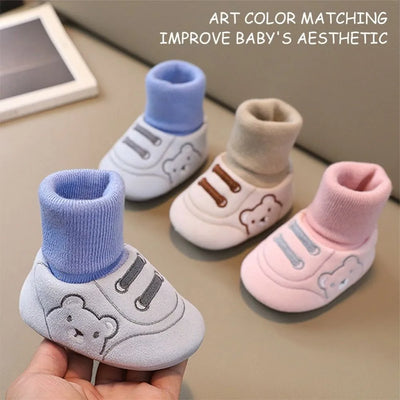 Soft Rubber Sole Baby Walker Shoes Non - Slip Cartoon | SAMAG