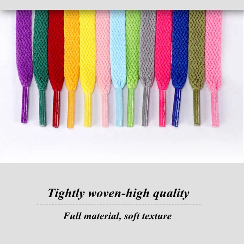 Classic Casual Thicken Shoelaces Athletic String 8MM Flat Shoe Laces Sport Leisure Women Sneaker Shoelaces AJ/AF1 Accessories
