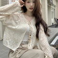 Vinatge Lace Hollow Out Summer Cardigans for Women Up | SAMAG