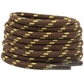 2 Pairs 4.5mm Diameter Round German Training Hiking Shoe Laces for Men and Women Heavy Duty Work Boots Shoelaces
