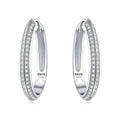 925 Sterling Silver Simple Gold U-shaped Earrings Jewelry | SAMAG