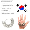Aluminum Alloy Ring Gauges Sizer Meter Hand Loop Jewellery Measuring Ring Tool Size 0-13mm Measurement Finger Circumference