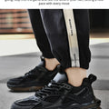 High-quality Large-sized Round-toed Thick-soled Height-increasing Shock-absorbing and Low-top New Casual Sports Shoes