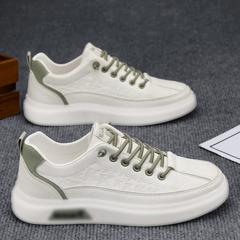 Men's Casual Shoes 2026 Comfortable Breathable White Platform Shoes Men Plus Size Casual Sneakers Outdoor Flats Shoes 39-48