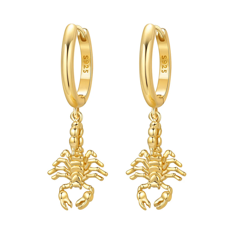 Original S925 Sterling Silver Zircon 18K Gold Lining Vintage Hoop Earrings for Women Birthday Party - Visuel 21 | SAMAG