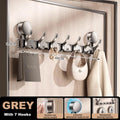 No Drill Wall Mount Door Hooks Suction Cup Robe for Kitchen Bathroom Adhesive Key - View 7 | SAMAG