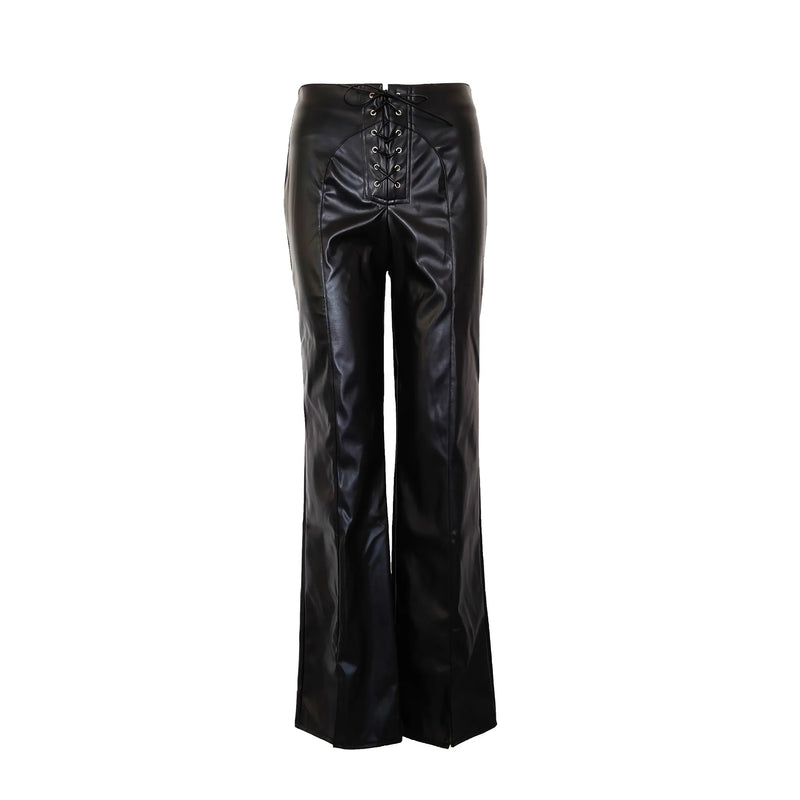 American Autumn Winter Pu Pants Women's Sexy Trousers - View 5 | SAMAG