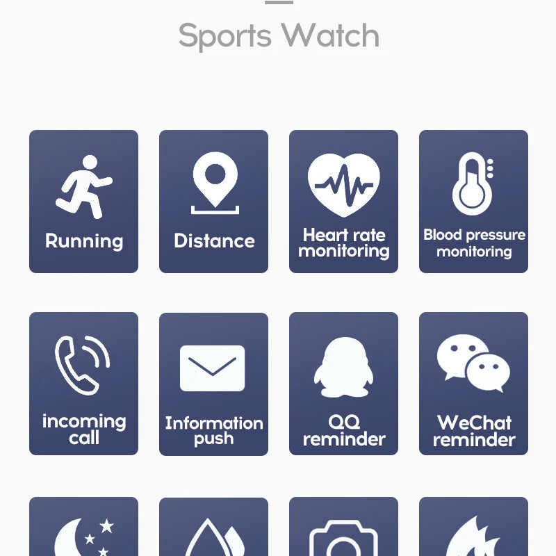 Multifunctional Smart Watch Men Women Bluetooth Connected Phone Music Fitness Sports Bracelet Sleep Monitor Y68 Smartwatch D20