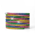 1PC Luxury Rhinestone Shoelaces Rainbow Diamond Shoe laces Sneakers Laces Shoes Round Shoelace 100/120/140/160CM  DIY Strings