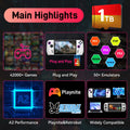 1TB Game Card with 42000+ Retro/AAA Games&50+ Emulators for Switch/PS3/2/1/N64 for ROG ALLY/ Win Handheld Game Console/PC/Laptop