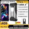 US AU EU Stock Unihertz 8849 Tank 3 Rugged 5G Smartphone 32GB 512GB 23800mAh 120W Charger Dimensity 8200 200MP 120Hz Cell Phone
