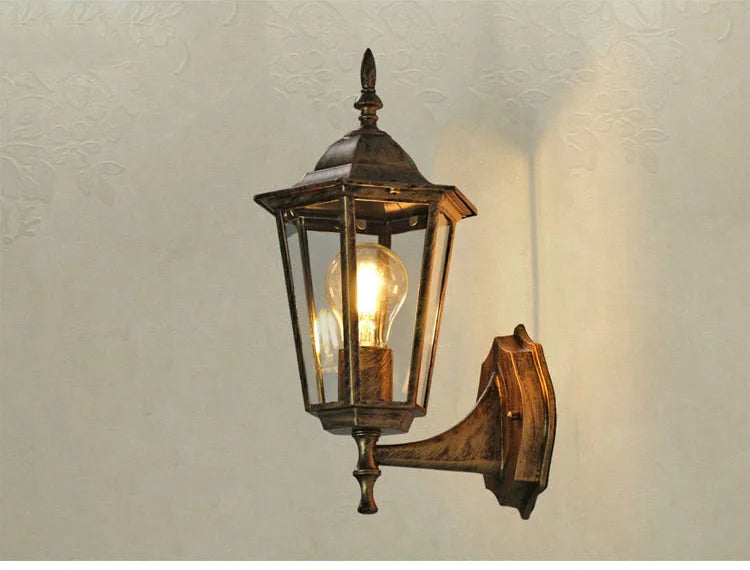 Europe Style Retro E27 Wall Lamp Courtyard Garden Outdoor Waterproof Lighting Aisel Stairs Residential Balcony Porch Fixtures