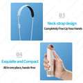 2026 Long Battery Life Leaveless Handheld Mini Wireless Fan Camping Sports Commuting Outdoor Fan Cold Air Summer Small Fan