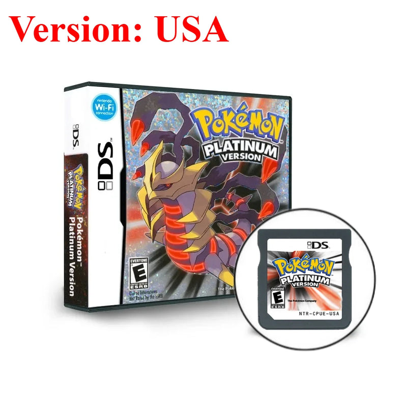 USA Pokemon NDS Game Card 3DS 2DS DS Card SoulSilver HeartGold Platinum Game Card Game Card BLACK Collecting Hobbies Gifts
