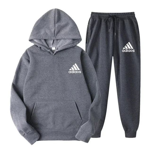 Popular autumn and winter hooded sweatshirt+jogging pants set suitable for both men and women in sports and - View 12 | SAMAG