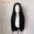 Light Blonde Color Synthetic Full Lace Wigs for Black Women Heat Resistant 26 Inch Long Straight Full Hand Tied Free Part 150%