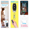 Tuya WiFi RF Switch DC 12V 24V 2Channels Dry Contact Relay Wireless Remote Control Transmitter 50m work with Google Assist,Alexa