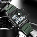 2026 SANDA 418 New Outdoor Sports Watch Men's Waterproof Countdown Digital Watch Military Men's Electronic Watch